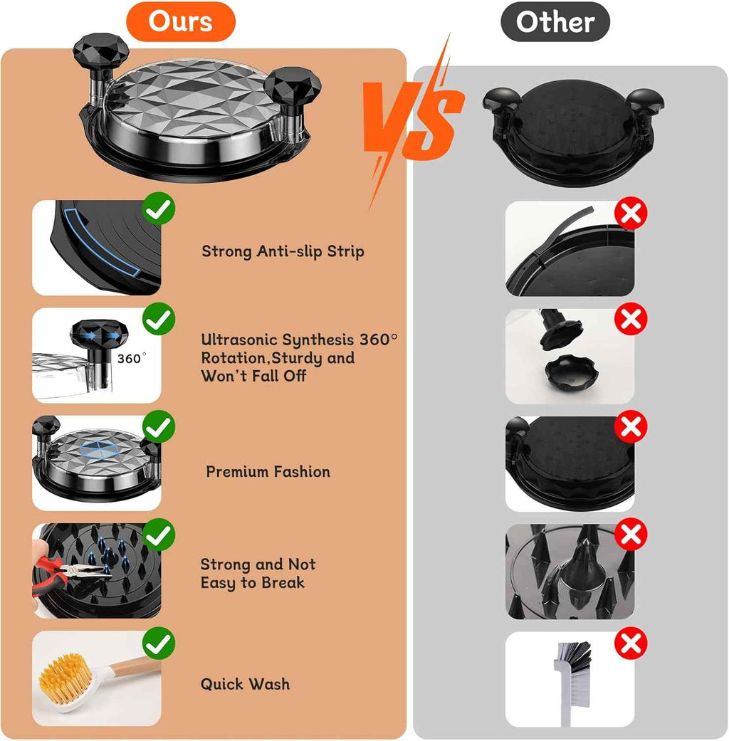 chicken shredder tool twist stable anti-slip bpa free meat shredder with brush black
