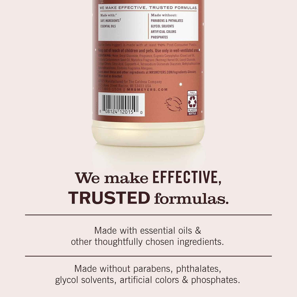 Mrs. Meyer's Gingerbread Multi-Surface Cleaner: Powerful Everyday Cleaning with Natural Ingredients