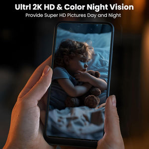 2026 Upgraded 2K Security Cameras Wireless Outdoor, Free Cloud Storage, 1-6 Months Battery Life, Waterproof, 2-Way Talk, AI Motion Detection Spotlight Siren Alarm Cameras for Home Security