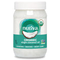 nutiva organic cold-pressed unrefined 15-ounce virgin coconut oil non-gmo sustainably farmed coconuts