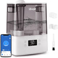 LEVOIT Humidifiers for Bedroom Large Room Home, (6L) Cool Mist Top Fill Essential Oil Diffuser for Baby & Plants, Smart App & Voice Control, Rapid Humidification & Auto Mode - Quiet Sleep Mode, Gray