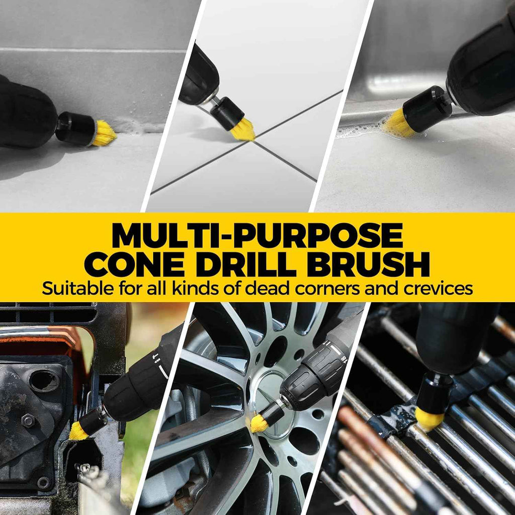 Holikme 6Pack Drill Brush Power Scrubber Cleaning Brush Extended Long Attachment Set