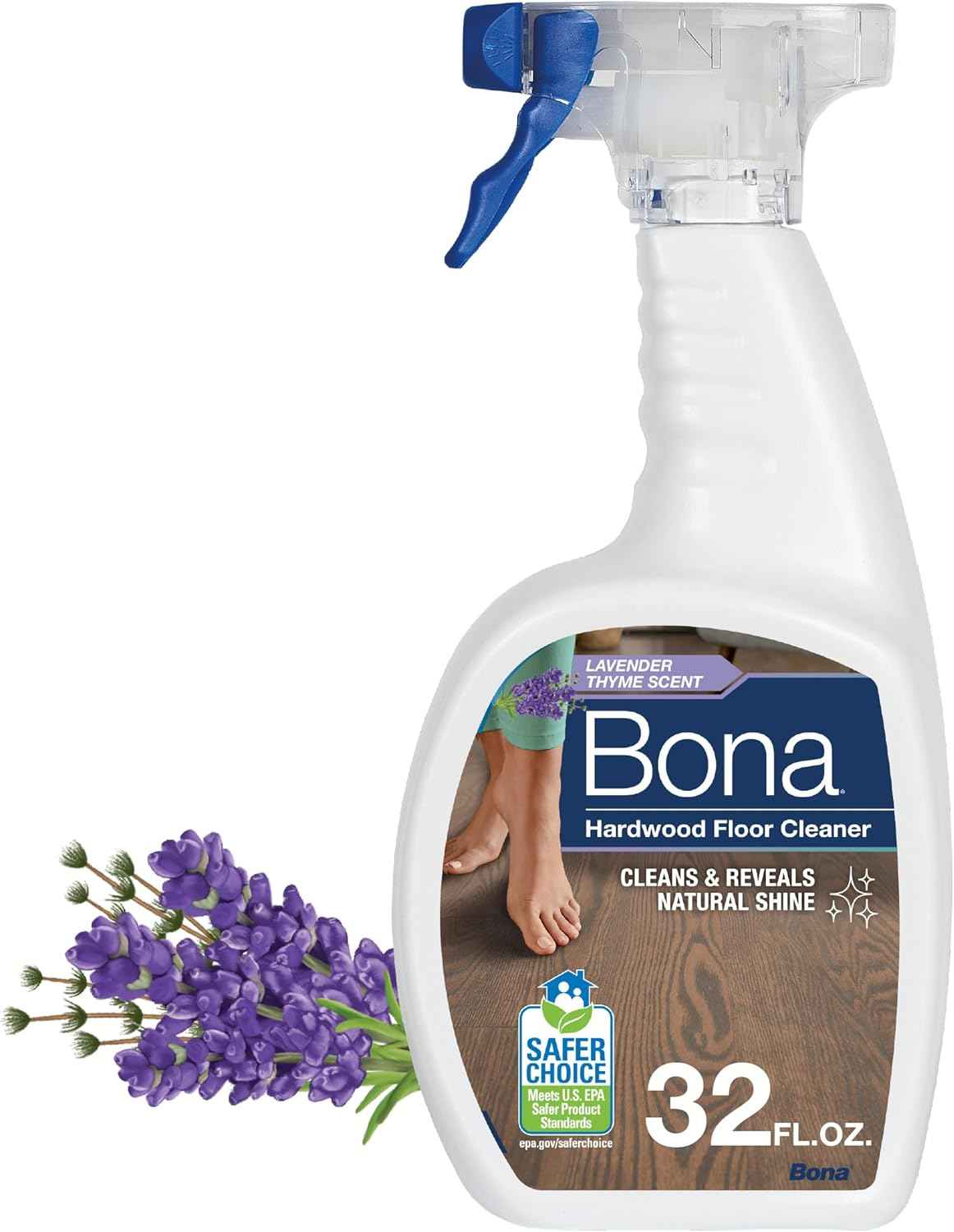 Bona Hardwood Floor Cleaner Refill - 128 fl oz - Unscented - Refill for Bona Spray Mops and Spray Bottles - Residue-Free Floor Cleaning Solution for Wood Floors