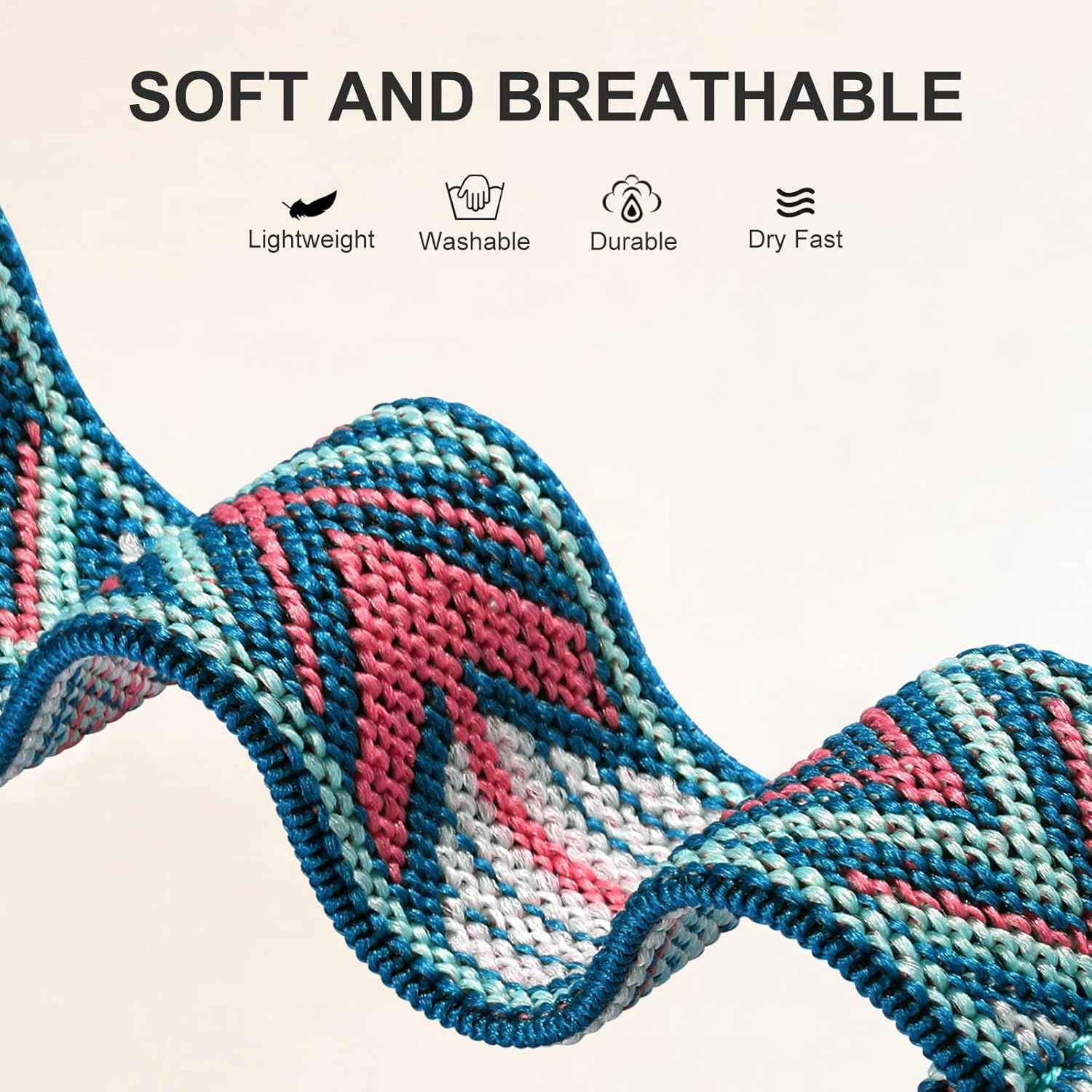 Maledan 10 Pack Soft Nylon Elastic Braided Watch Straps for Apple Watch Men Women 38-49mm
