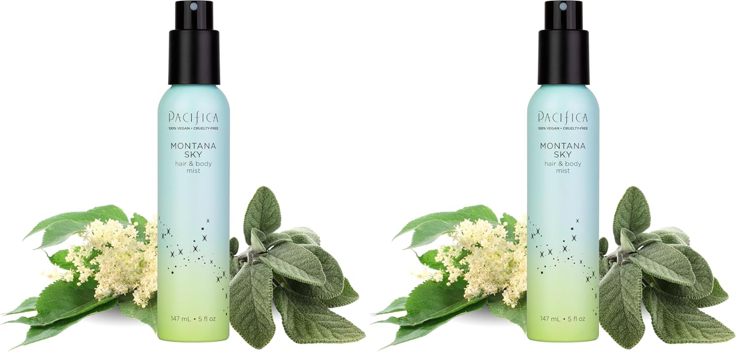 pacificas island vanilla 6oz hair and body mist, paraben-free, no alcohol, vegan and cruelty-free for women