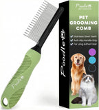 poodle-dematting-fur-rake-comb-brush-for-dogs-and-cats-with-long-2.5inch-steel-safety-blades