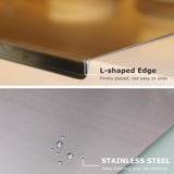 Stainless Steel Cutting Boards for Kitchen, Kneading Cutting Board Mats, Metal Cutting Board for Meat, Fruits, Vegetables, Bread, and Baking Small Cutting Boards (40 x 30cm/15.7 x 11.8 in)