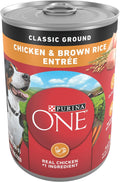 PLrina ONE Classic Ground Chicken and Brown Rice Entree Adult Wet Dog Food - (Pack of 12) 13 oz. Cans
