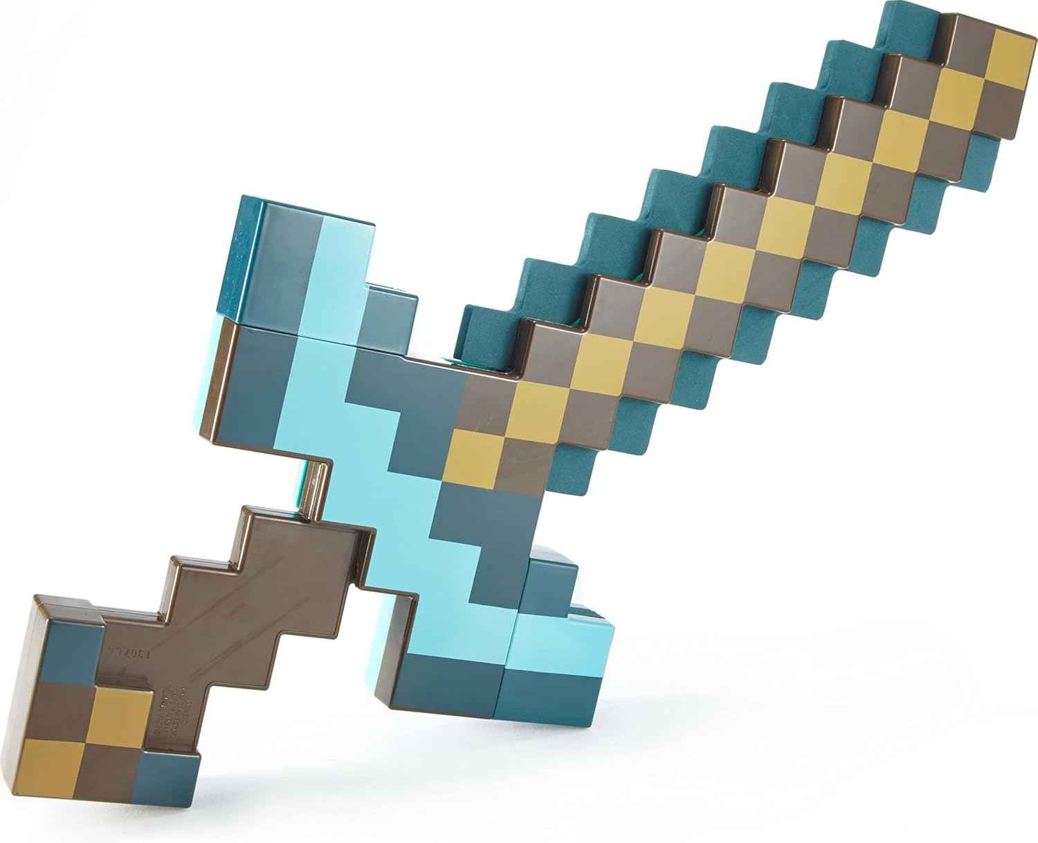mattel minecraft transforming diamond sword & pick-axe kid-sized toy accessory for role-play