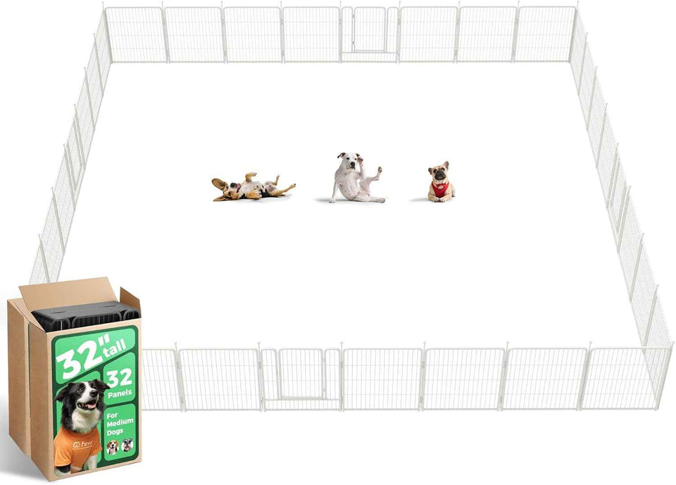 FXW Rollick Unleashed Dog Playpen for Indoor, Yard, RV Camping, 24 inch 8 Panels for Small and Puppy Dogs, Black│Patented