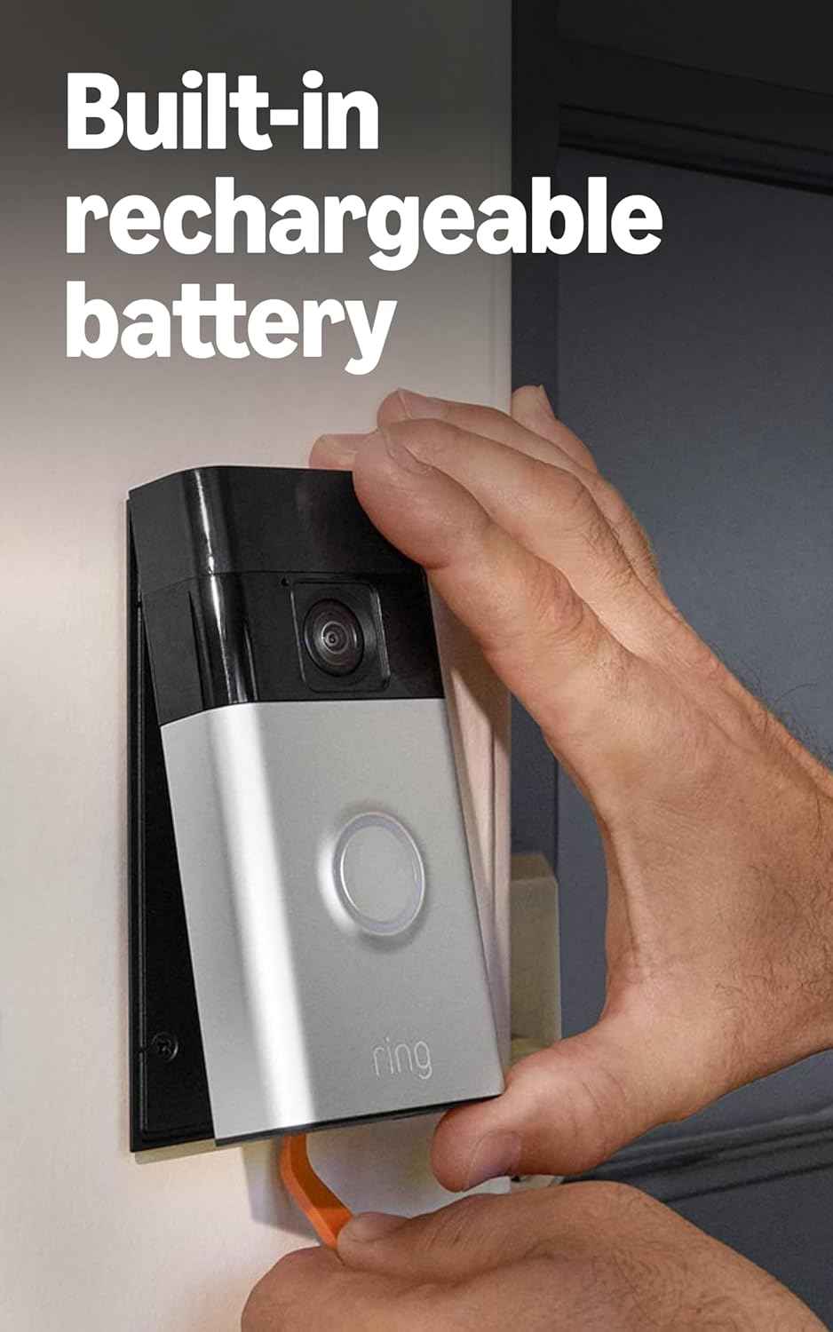 Ring Battery Doorbell (newest model), Home or business security with Head-to-Toe video, Live View with Two-Way Talk, and Motion Detection & Alerts, Venetian Bronze