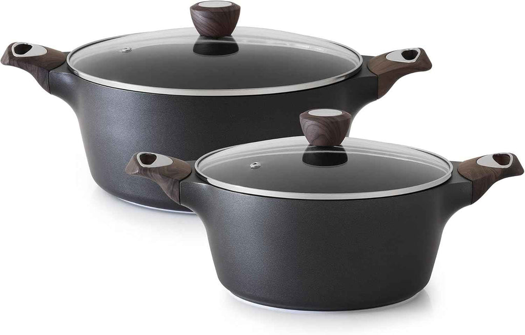 SENSARTE Ceramic Nonstick Stock Pot with Lid, 2.6/4.5/6.6/8.5 QT Soup Pot Casserole Pot, Non-toxic Healthy Pasta Pot, Large Cooking Pot Stew Pot, Induction Compatible, PFOA PFAS PTFE Free, White