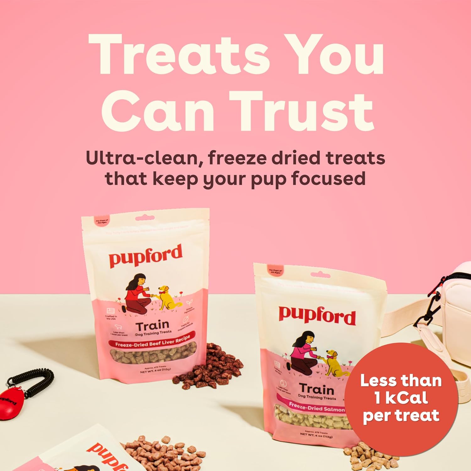 PLpford Freeze Dried Training Treats for Dogs & PLppies, 475+ Three Ingredient Bites (Beef Liver, 4 oz)