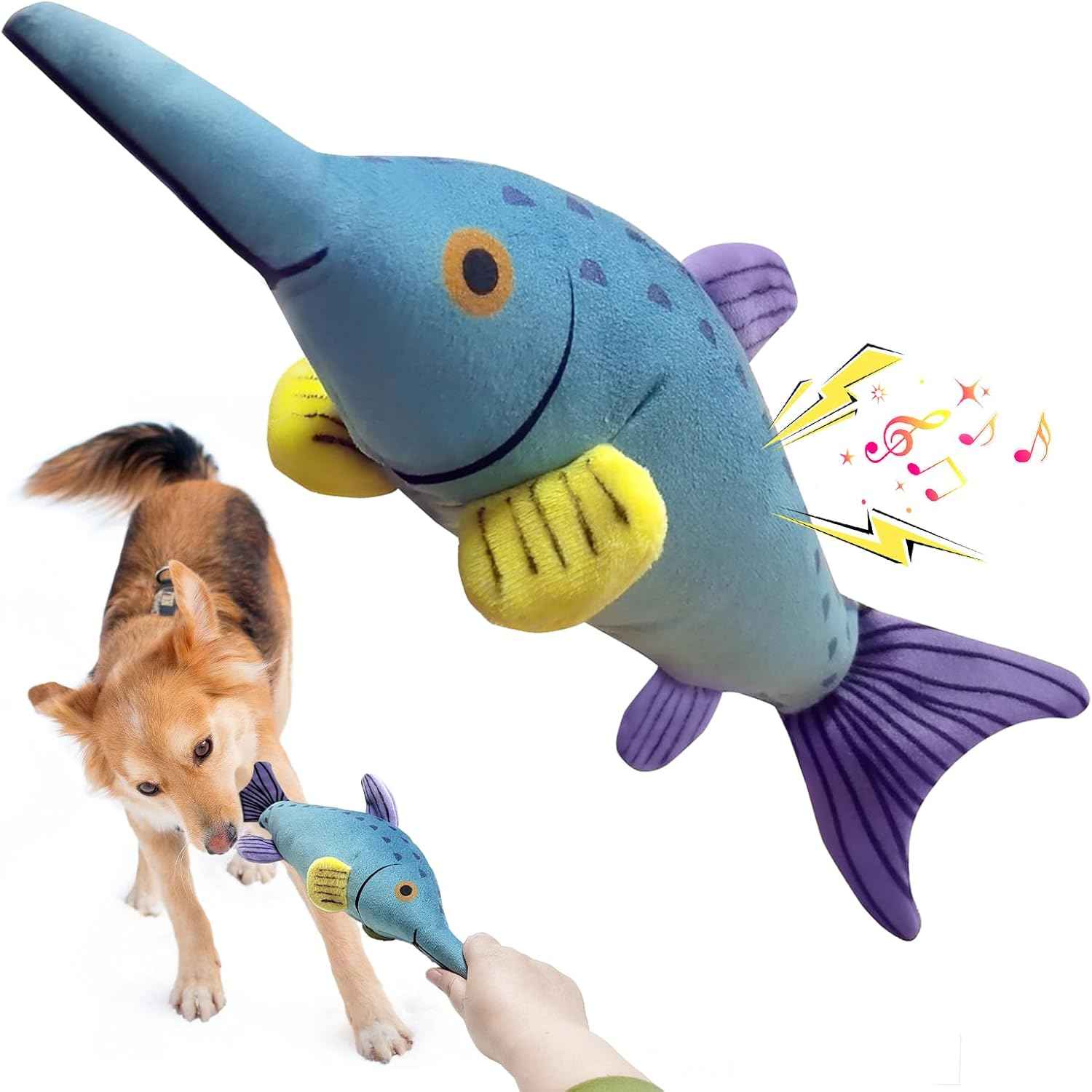 Large Squeaky Dog Toys- Plush Dog Toys with Soft Fabric for Small, Medium, and Large Dogs Daily Companionship, Training Reward Gift