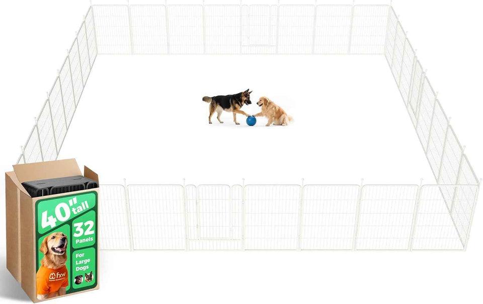 FXW Rollick Unleashed Dog Playpen for Indoor, Yard, RV Camping, 24 inch 8 Panels for Small and Puppy Dogs, Black│Patented