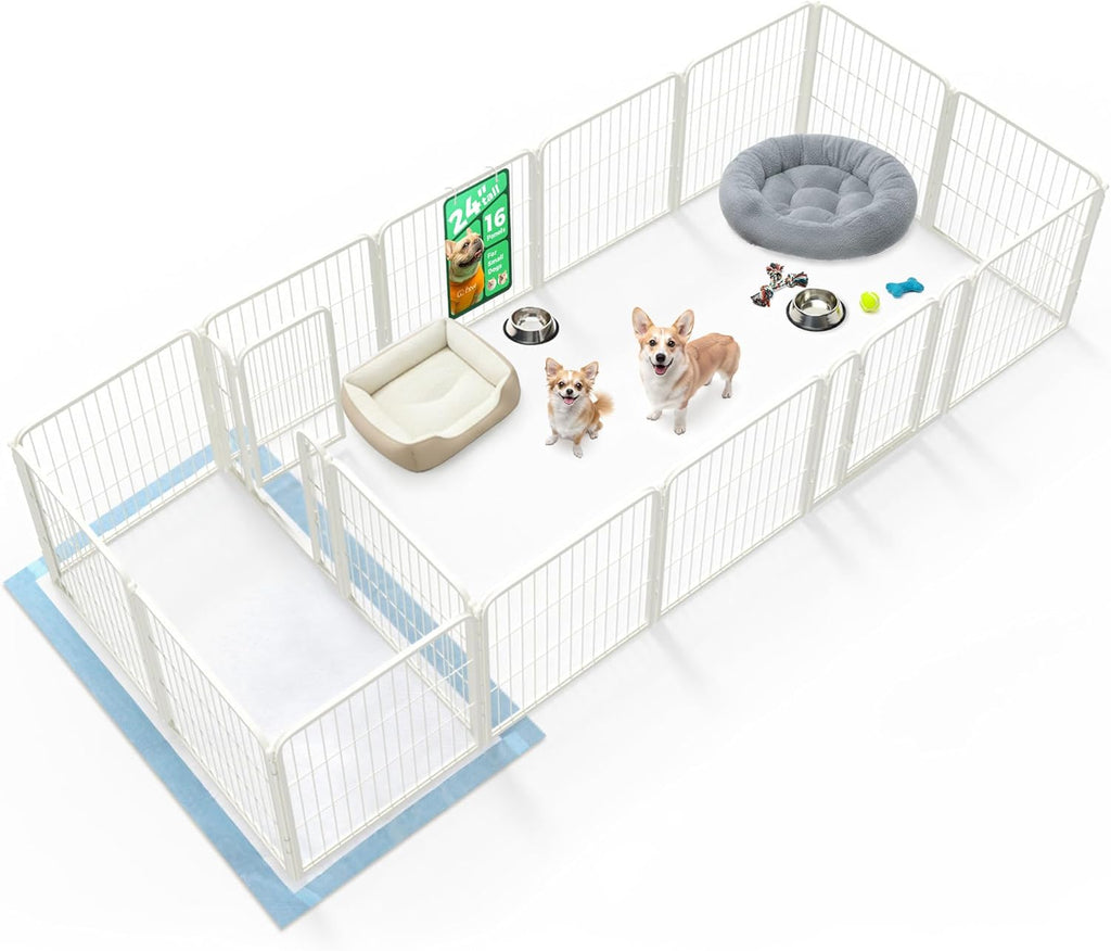 fxw homeplus unleashed 24 inch 6 panels dog pen black patented