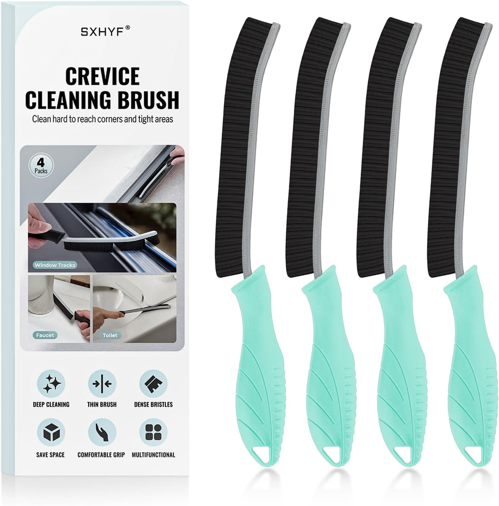 sxhyf crevice cleaning brush hard bristle grout scrub brush for bathroom kitchen household cleaning