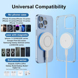 MagSafe Charger 2 Pack 15W Magnetic Wireless Charger Fast Charging Pad Compatible with iPhone 17/16/15/14/13/12 Series & AirPods 3/2/Pro Magnetic MagSafe Charging Pad with Dual Ports - ShopUS