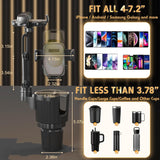 Phone Holders for Your Car, 2 in 1 Universal Cup Holder Expander Adjustable Base with Phone Mount, Long Arm with 360å¡Rotation Cup Holder Phones Mount for Car Compatible with All Smartphones - ShopUS