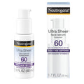Neutrogena Ultra Sheer Face Sunscreen with SPF 60, 1.7 Fl Oz, Fragrance-Free, Water-Resistant