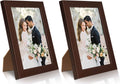 PECULA 2 Pack 5x7 Picture Frame, Black Picture Frame for Wall and Tabletop Display, Resistant Plastic Clear Plexiglass for Vertical or Horizontal Display