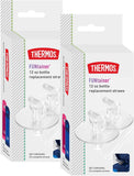 THERMOS FUNtainer 12 Ounce Insulated Kids Water Bottle Replacement Straws, 4 Straws