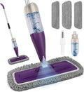 Spray Mop for Floor Cleaning with Washable Pads, Microfiber Wet Mops with 800 ml Refillable Bottle,Reusable Dust Mops with Sprayer for Hardwood Laminate Vinyl Tile Cleaning