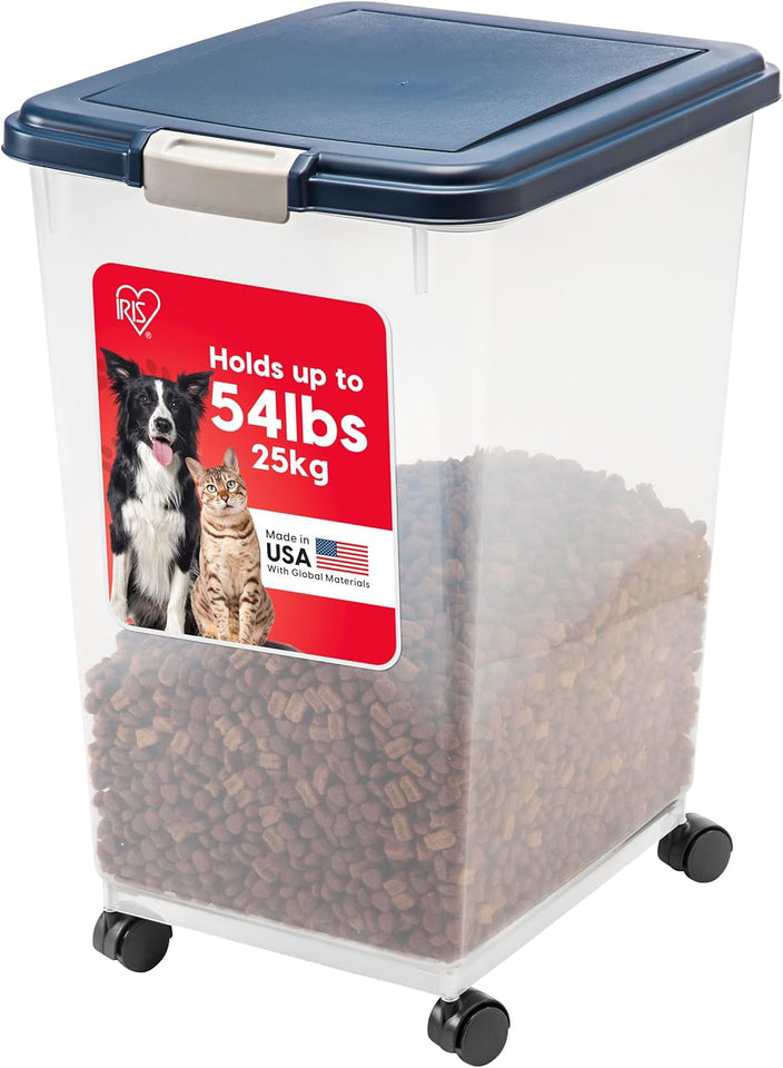 IRIS USA Airtight Pet Food Storage Container for Cats, Dogs, and Birds