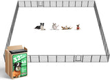 FXW Rollick Unleashed Dog Playpen for Indoor, Yard, RV Camping, 24 inch 8 Panels for Small and Puppy Dogs, Black│Patented