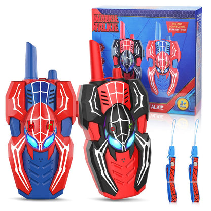 Spider Hero Walkie Talkies for Kids – 2 Pack Indoor & Outdoor Toys for Boys Ages 3-8, Birthday Gift for Children, Fun Two-Way Radios for Playtime & Adventures