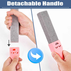 Navona 8-Pack Pumice Stone Scouring Sticks with Universal Handles - Powerful Bathroom, Kitchen, and Pool Cleaner