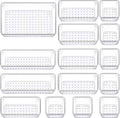 Drawer Organizers Set of 15, 4 Sizes Clear Plastic Drawer Organizers and Storage Bins for Kitchen, Bathroom, Office, Dresser Desk Drawer Organizer Tray for Jewelry, Makeup, Junk, Gadgets