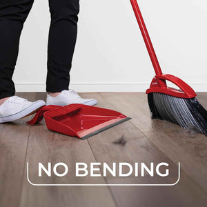 O-Cedar Pet Pro Broom with Step-On Dustpan | Quiet Pet Hair Removal Tool for Cats and Dogs