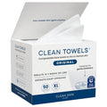 clean skin club clean towels xl 100% usa biobased disposable face towels 100 ct 2 pack