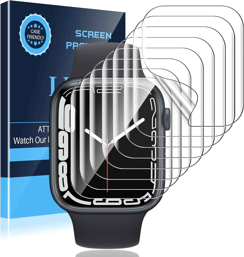 LK 6 Pack for Apple Watch Series 11/ Series 10 Screen Protector 42mm - Anti-Scratch, Self-Healing Soft TPU Screen Protector for Apple Watch 42mm, Bubble Free, HD Transparent, Touch Sensitive