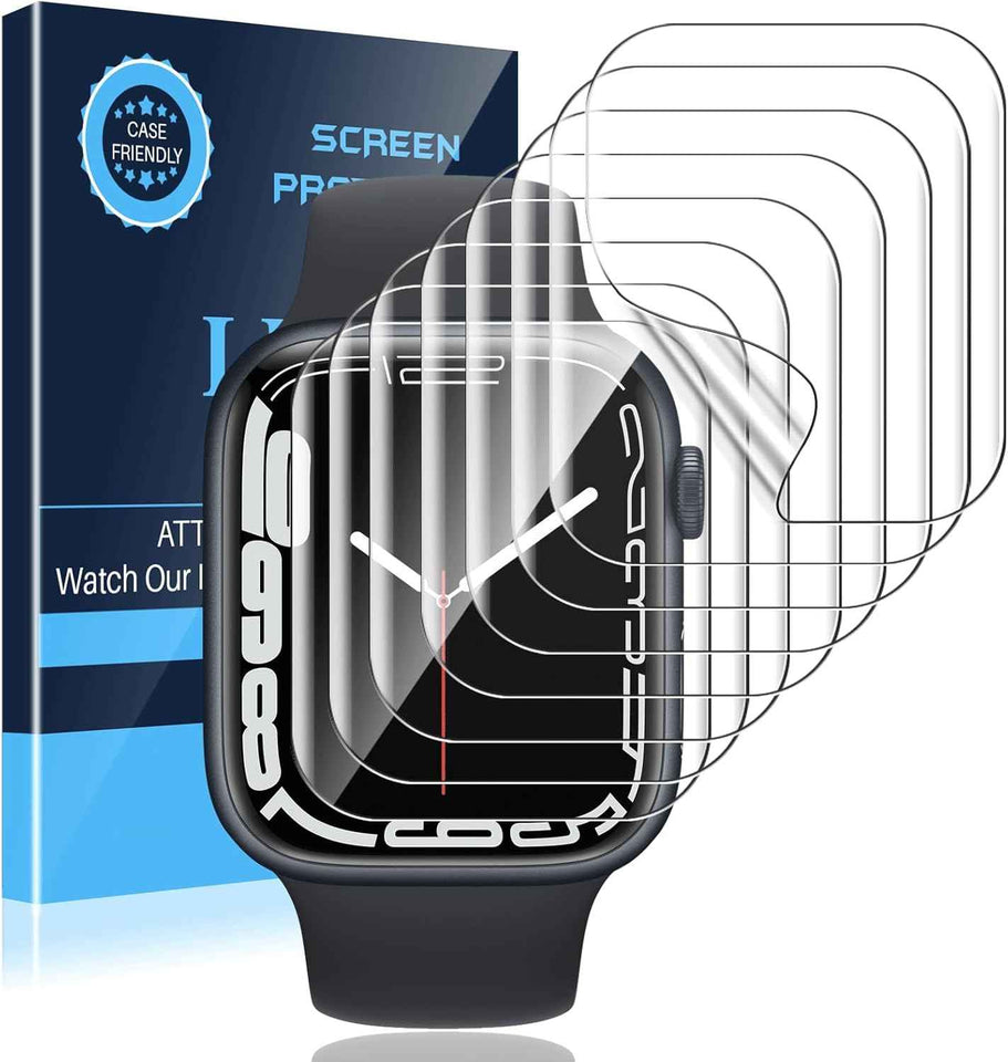LK 6 Pack for Apple Watch Series 11/ Series 10 Screen Protector 42mm - Anti-Scratch, Self-Healing Soft TPU Screen Protector for Apple Watch 42mm, Bubble Free, HD Transparent, Touch Sensitive