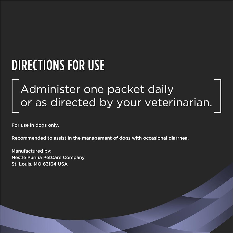 Purina Pro Plan Veterinary Supplements FortiFlora Daily Probiotics for Dogs, 30 count, supports digestive gut health and diarrhea relief