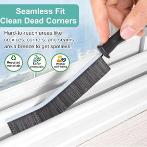 Crevice Cleaning Brush，Hard-Bristled Grout Brush，2026 New Multifunctional Gap Cleaning Brush Tool，Dead Corners Brushes for Bathroom Kitchen Tiles Window Door Slots，3pcs