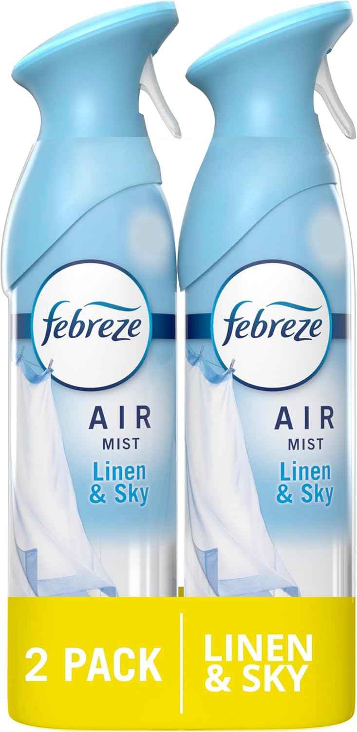 Febreze Air Effects Odor-Fighting Room Spray, 8.8oz, Aerosol Can, Linen & Sky Scent