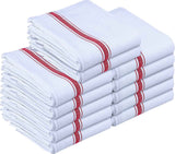 Utopia Towels Blue Dish Towels [12 Pack - 15 x 25 Inches] 100% Ring Spun Cotton Highly Absorbent & Reusable Cleaning Bar, Tea, Kitchen and Dishcloths Set - 200 GSM