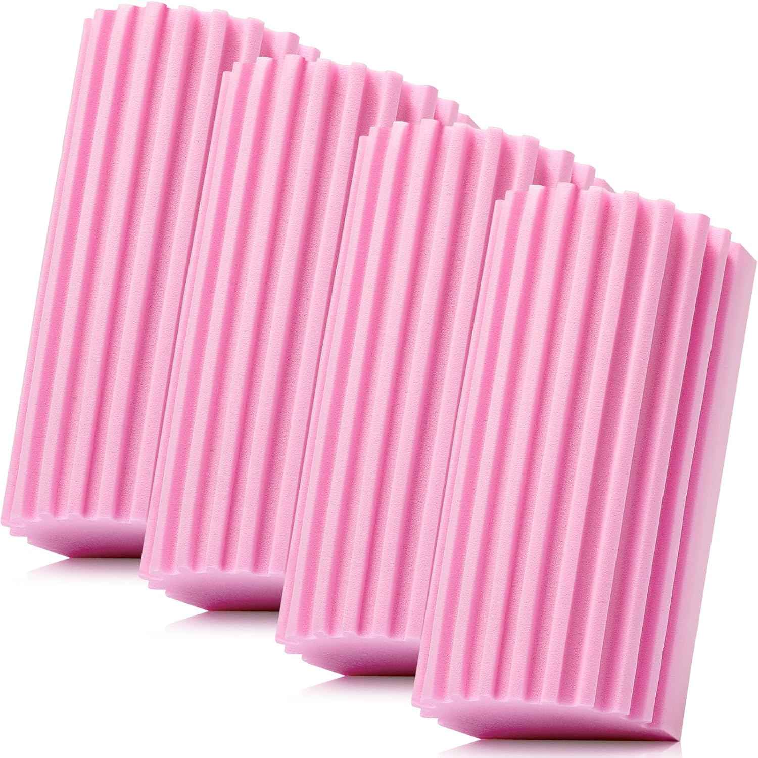 4 Pack Damp Dusting Sponge Duster, Grey Dust Cleaning Sponge, Reusable Household Cleaning Sponge Tool for Blinds, floorboards, Fan Blades, Vents, Glass, Railings, Mirrors