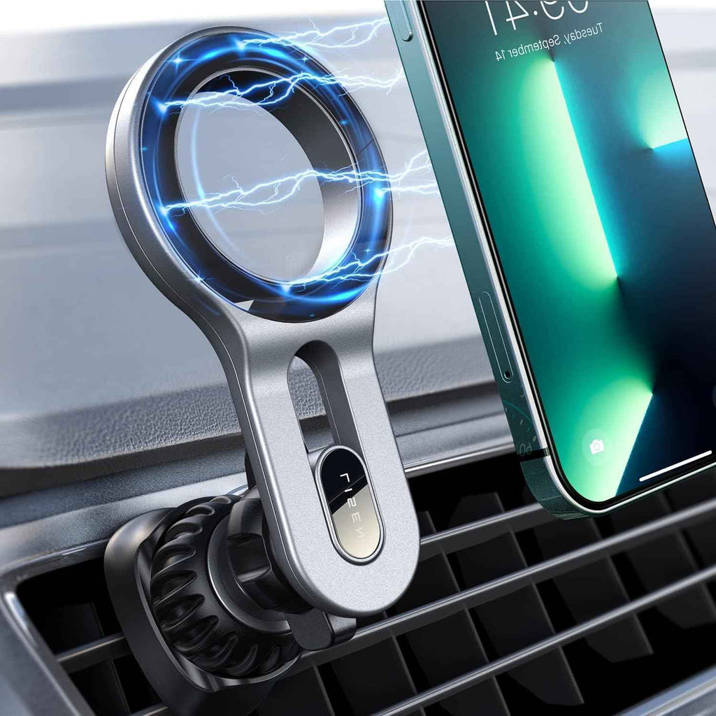 LISEN for MagSafe Car Mount, 2026 Magnetic Phone Holders for Car Air Vent Phone Mount [Ultra-Magnetic] Hands Free Cell Phone Holder Strong Clip Car Accessories for Men Women fit iPhone 17 16 15 14 Pro