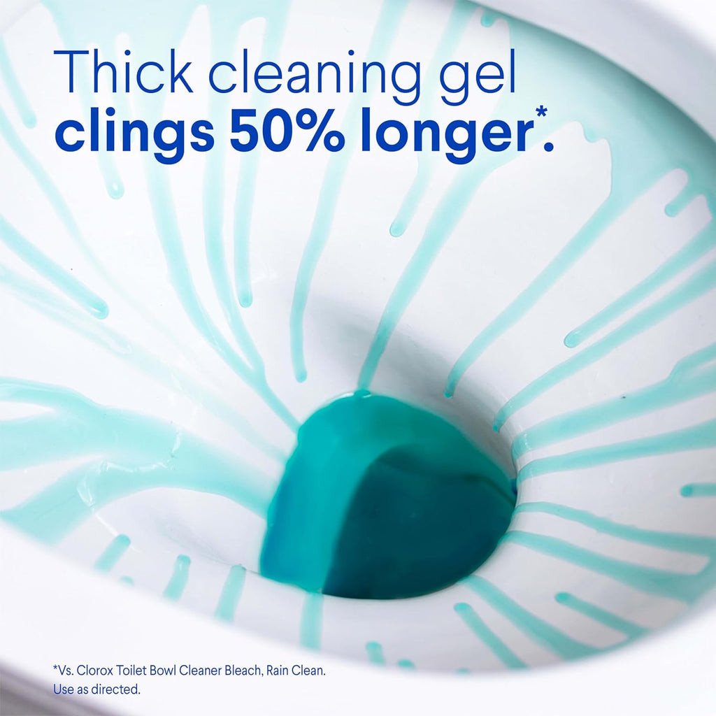 CLOROX Toilet Bowl Cleaner Clinging Bleach Gel, Ocean Mist, 24 Fl Oz, Pack of 2 (Package May Vary) - ShopUS