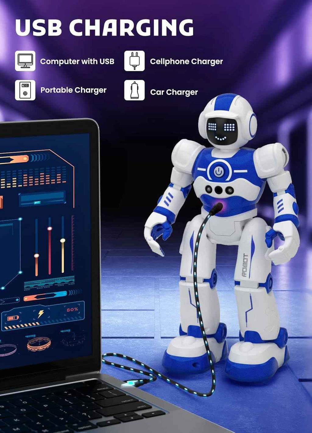 EduCuties Programmable Remote Control Smart Robot Toy for Kids (Age 4-10)
