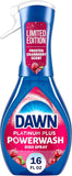 Dawn Powerwash Spray, Dish Soap, Dishwashing Liquid, Cleaning Supplies, Frosted Cranberry, 1 Starter Kit, 16 Fl Oz