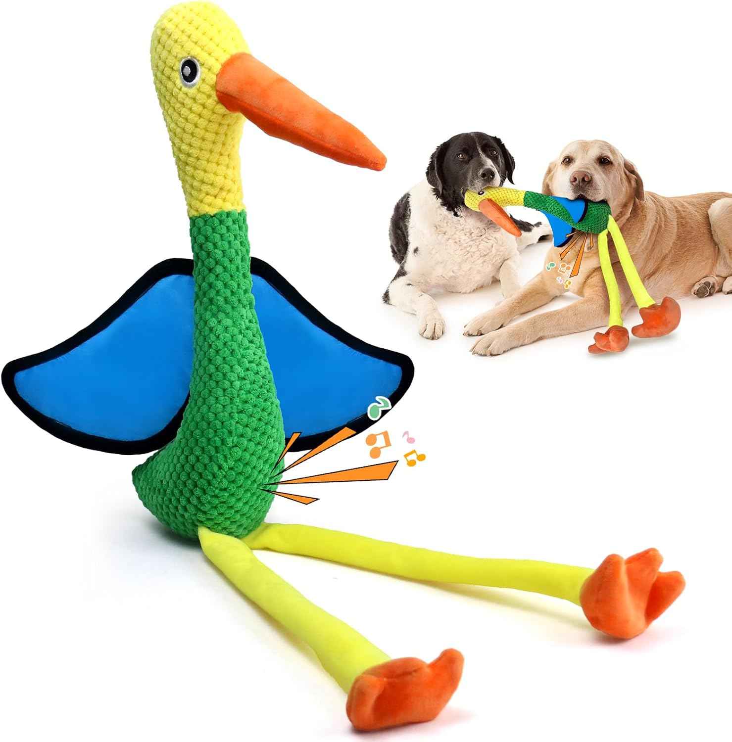 Large Squeaky Dog Toys- Plush Dog Toys with Soft Fabric for Small, Medium, and Large Dogs Daily Companionship, Training Reward Gift