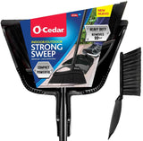 O-Cedar Pet Pro Broom with Step-On Dustpan | Remove 99% with One Sweep | DustPan Removes 3 Times More Pet Hair | Quiet Cleaning Tool for Cat and Dog Owners