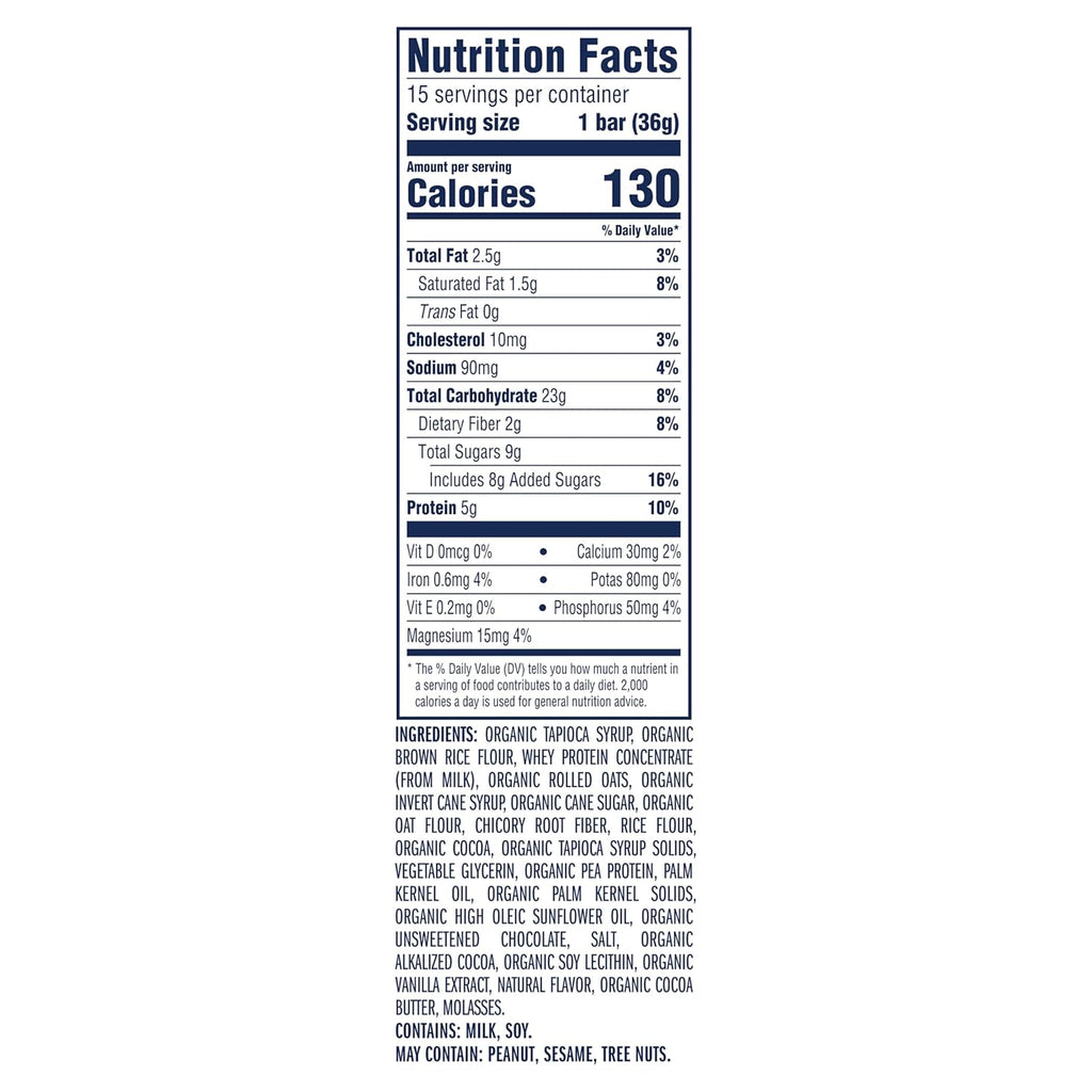 Zbar Protein Chocolate Chip Crispy Snack Bars 15 Pack Non-GMO Gluten Free 5g Protein