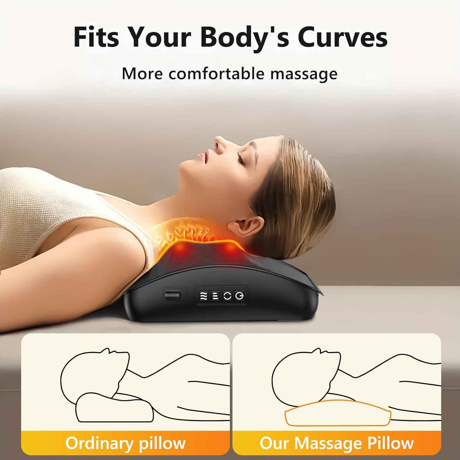 ikristin back massager with heat shiatsu deep tissue back massage for shoulders legs foot body muscle relief