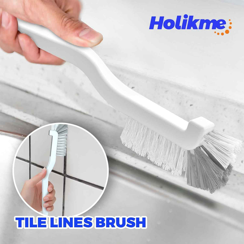 holikme 6-pack kitchen cleaning brush set eco-friendly green durable nylon bristles